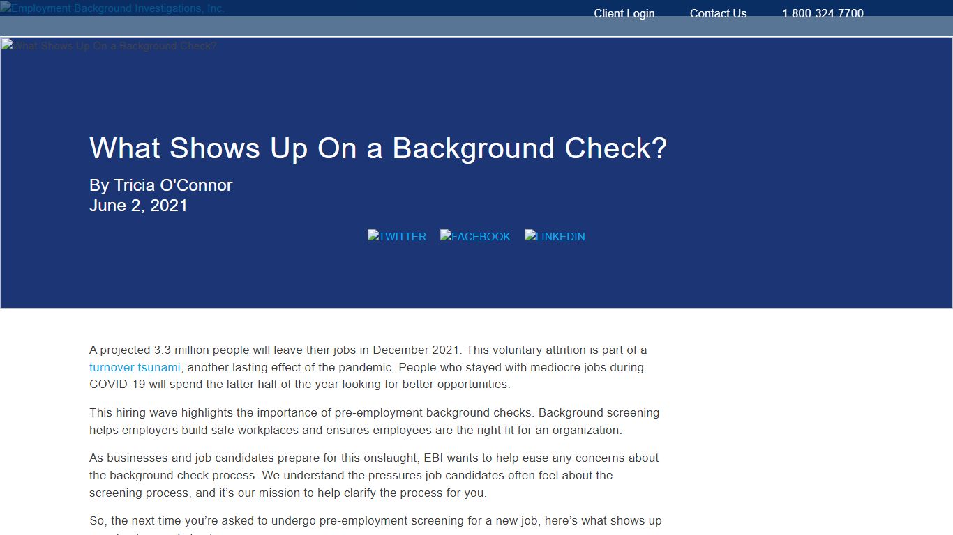 What Shows Up On a Background Check?